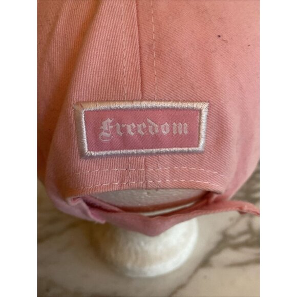 Genuine Biker Embroidered Pink Baseball Cap With Adjustable Strapback Moto - Picture 4 of 6